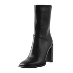 Square Toe Block Heel Ankle Booties