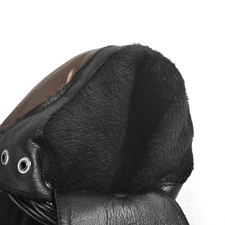 Lace Up Platform Wedge Booties - Image 5