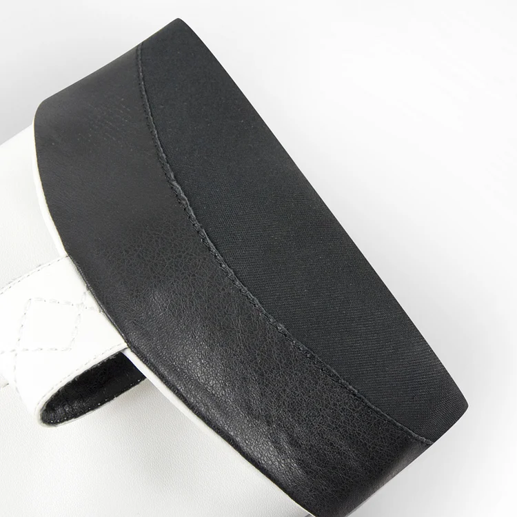 Elegant Girl White Tattoo Style Stitching Paneled Pointed Toe Kitty Heel Boots - Image 4