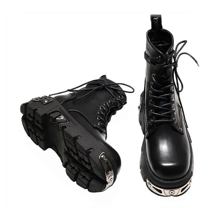 Metal Decor Motorcycle Boots 6 Metal Decor Motorcycle Boots - Image 4