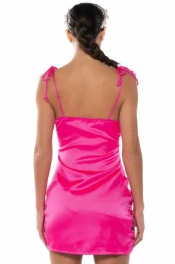 ADA RUCHED SLEEVELESS MINI DRESS -AKIRA Shop ada ruched sleeveless mini dress pink 7 7