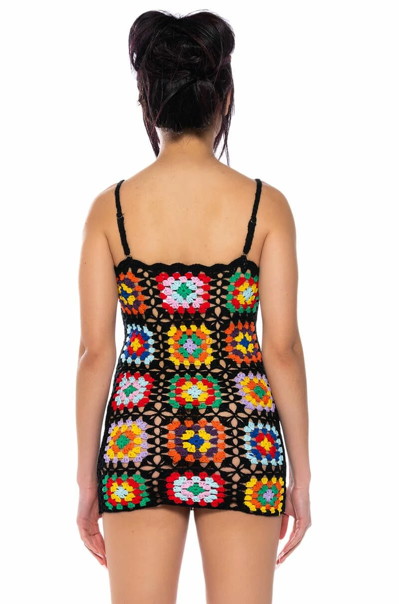 ARLO CROCHET KNIT MINI DRESS - Image 6