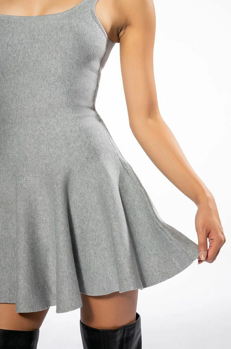 CAUGHT UP FIT AND FLARE MINI DRESS - Image 8