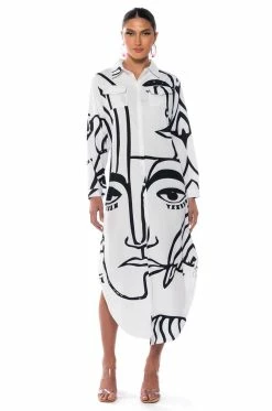 CREATOR BUTTON DOWN MAXI DRESS