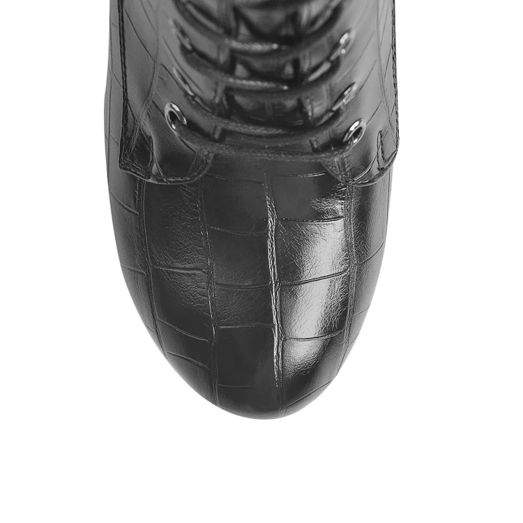 Ankle Strap Wedges With Metal Chain Booties - Image 3