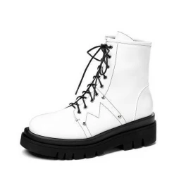 Punk Round Toe Platform Lace Up Belt Buckle Boots 9 Punk Round Toe Platform Lace Up Belt Buckle Boots -AKIRA Shop d4e8d7cdaaaddedef48c72300433e15e 750x