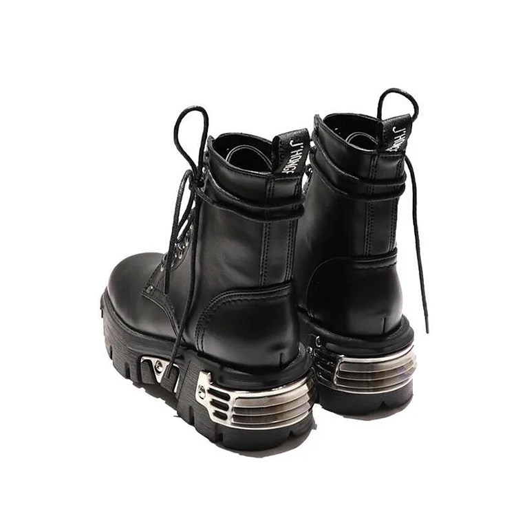 Metal Decor Motorcycle Boots 7 Metal Decor Motorcycle Boots - Image 5