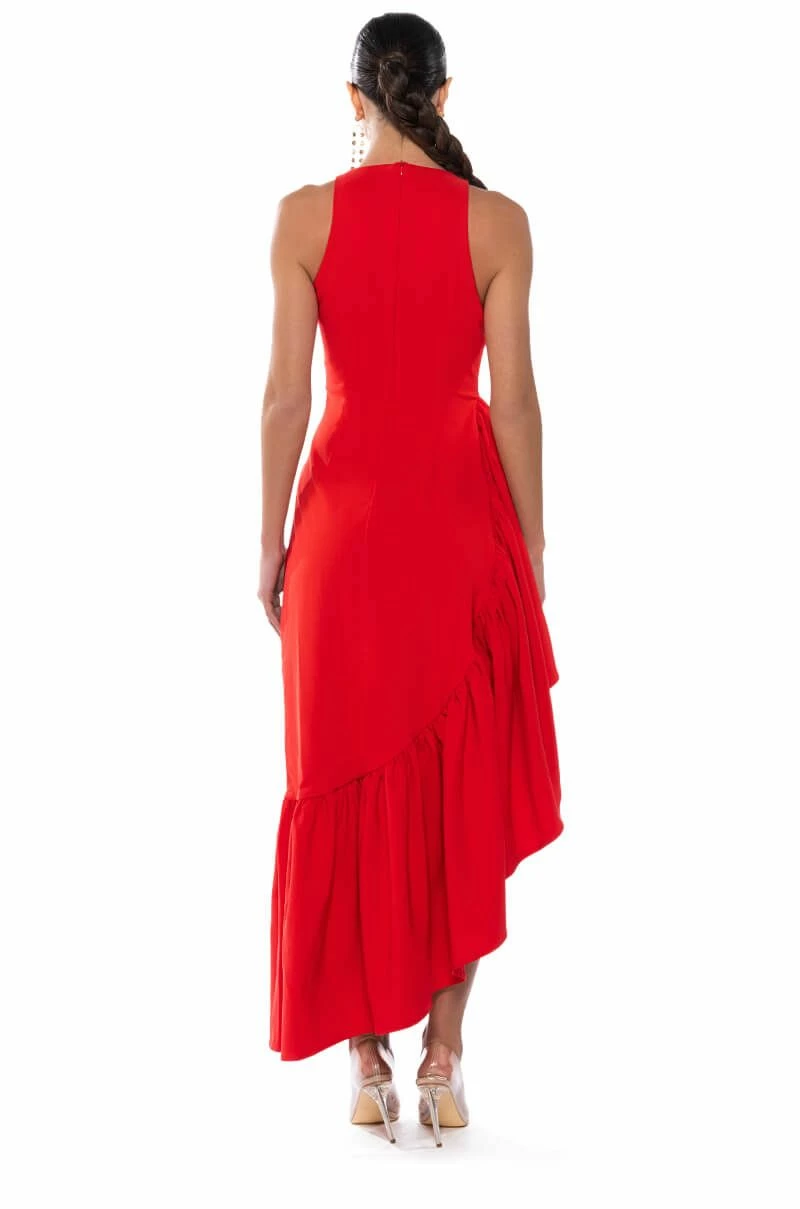 DANCE WITH ME RUCHED WAIST SLEEVELESS MAXI DRESS - Image 6