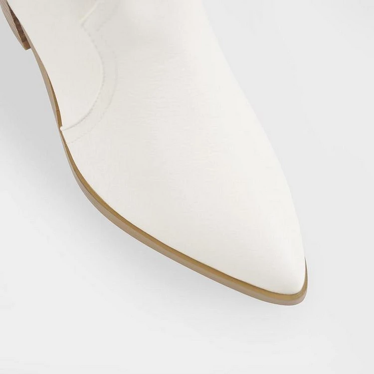 Pointed Toe Round Up Western Boots - Image 2