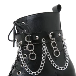 Statement Lace Up Rivets Strap With Chains Decoration Side Zipper Platform Boots 18 Statement Lace Up Rivets Strap With Chains Decoration Side Zipper Platform Boots -AKIRA Shop e5666a3ff1c6ab60263efdd60d36b9b5 750x