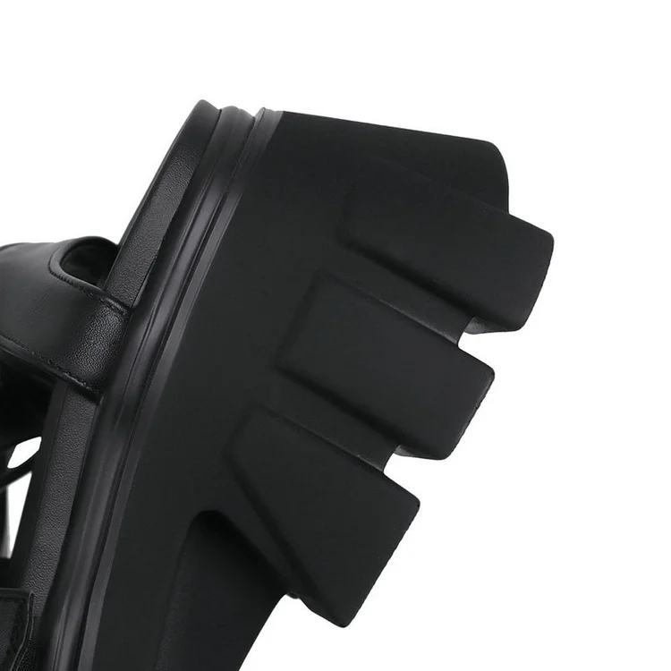 Rome Cutout Buckle Straps Rivets Sandals - Image 7