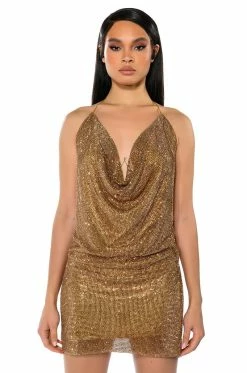 EXCEPTIONAL RHINESTONE CHAINMAIL MINI DRESS