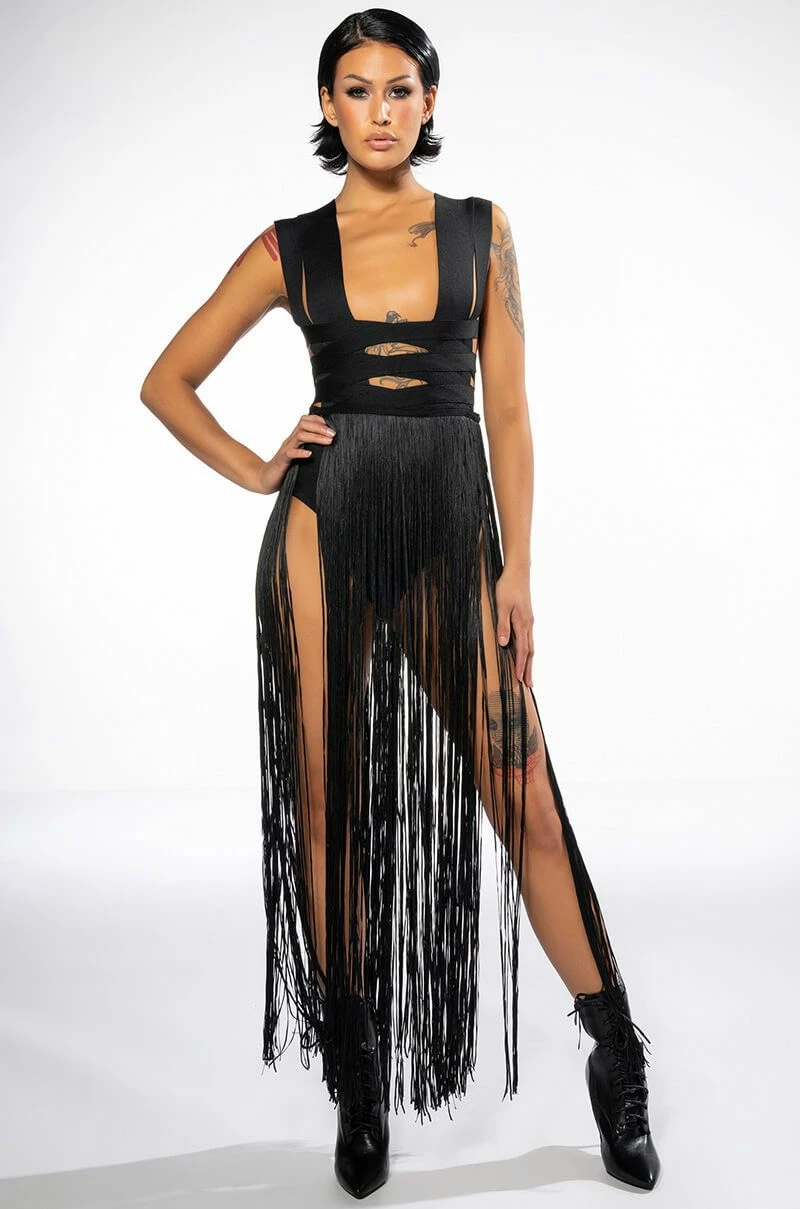 FESTIVAL FRINGE MAXI DRESS - Image 2