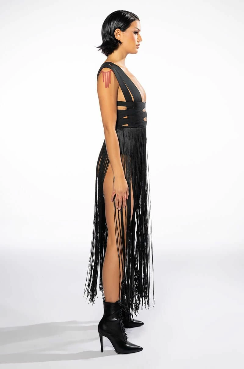 FESTIVAL FRINGE MAXI DRESS - Image 3