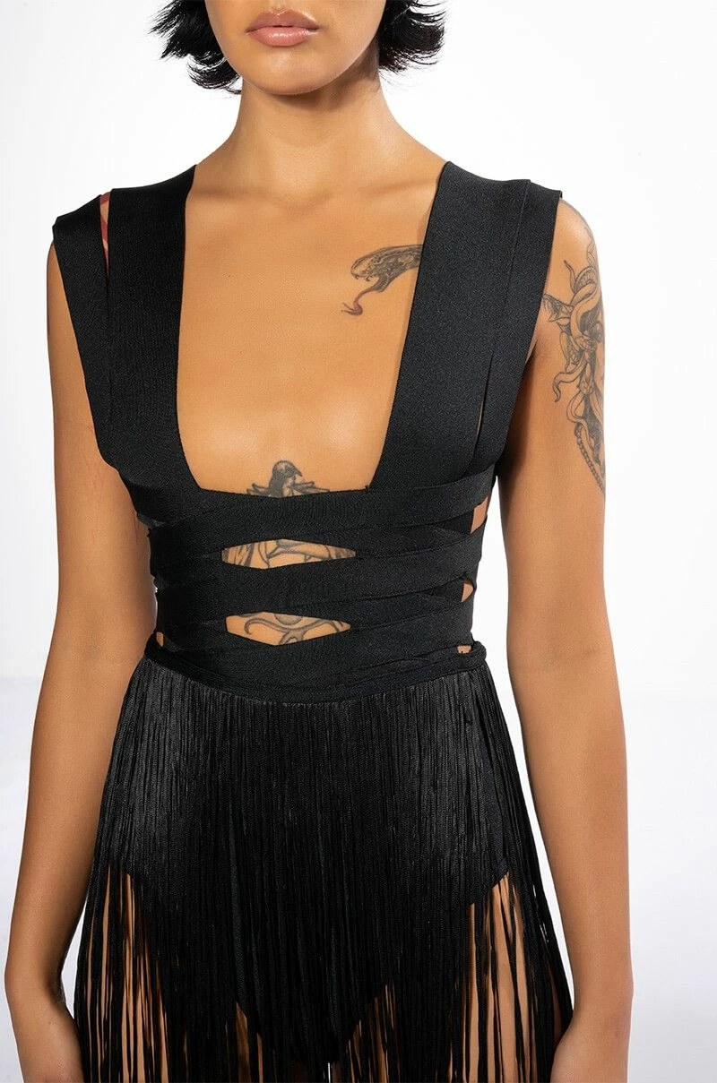 FESTIVAL FRINGE MAXI DRESS - Image 5