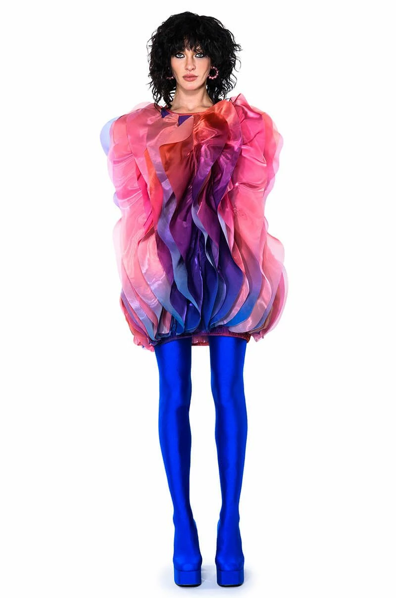 FLOAT LIKE A BUTTERFLY MINI FASHION DRESS - Image 11