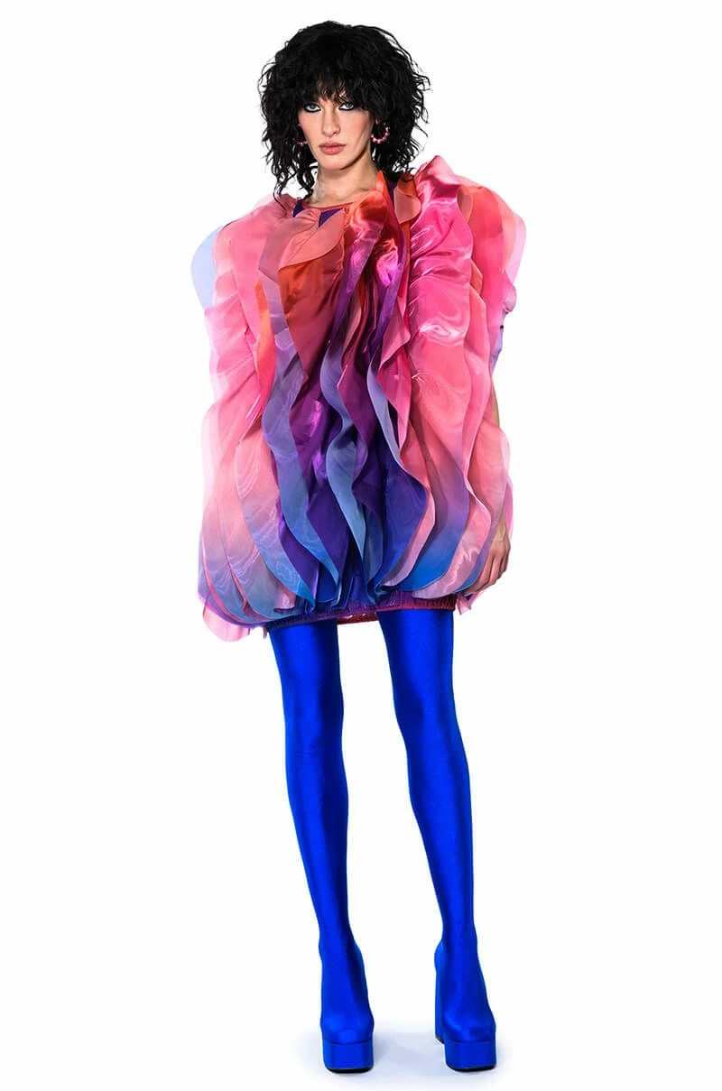 FLOAT LIKE A BUTTERFLY MINI FASHION DRESS - Image 12