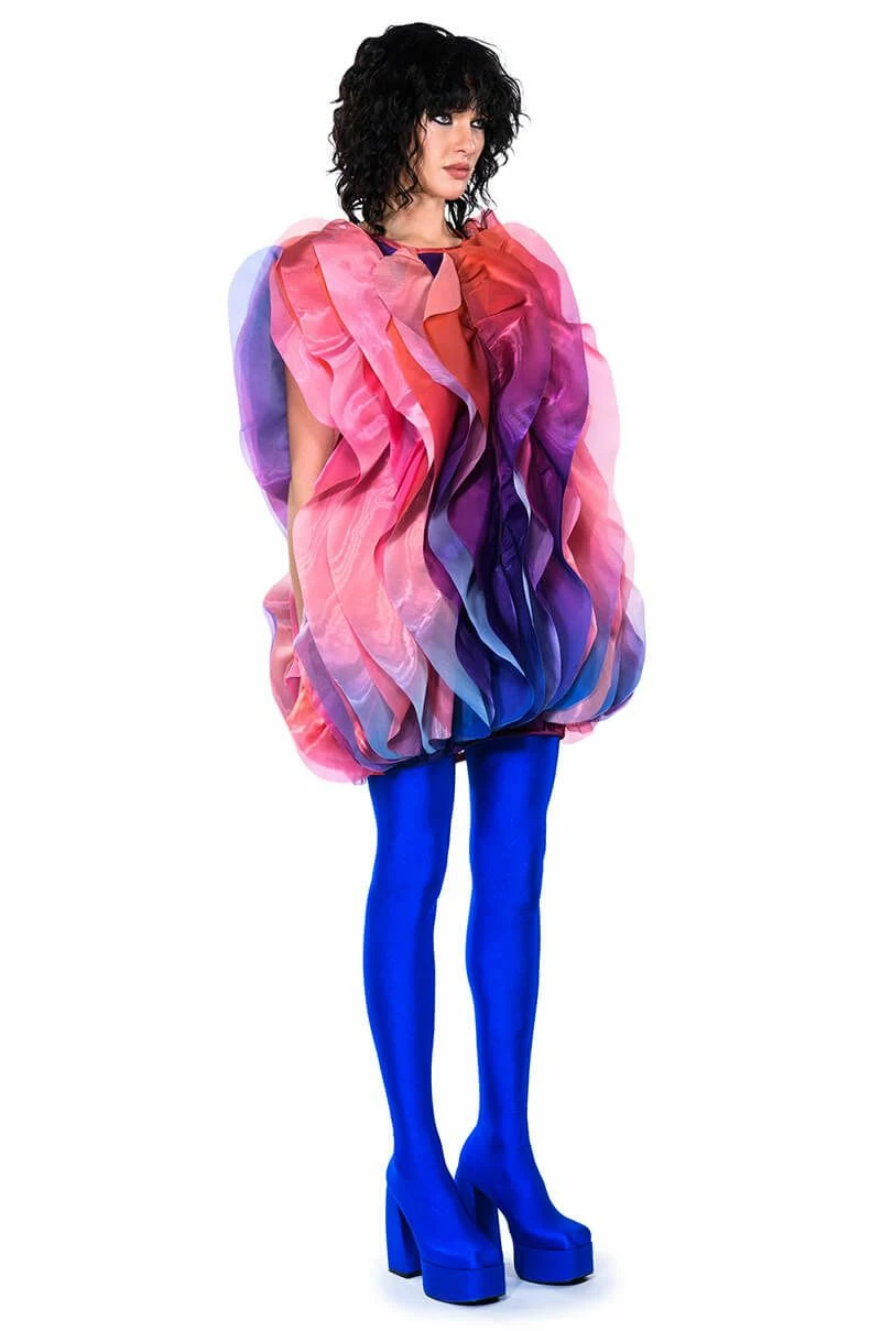 FLOAT LIKE A BUTTERFLY MINI FASHION DRESS - Image 13