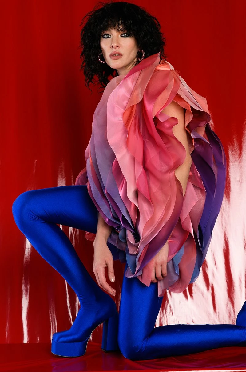 FLOAT LIKE A BUTTERFLY MINI FASHION DRESS - Image 2