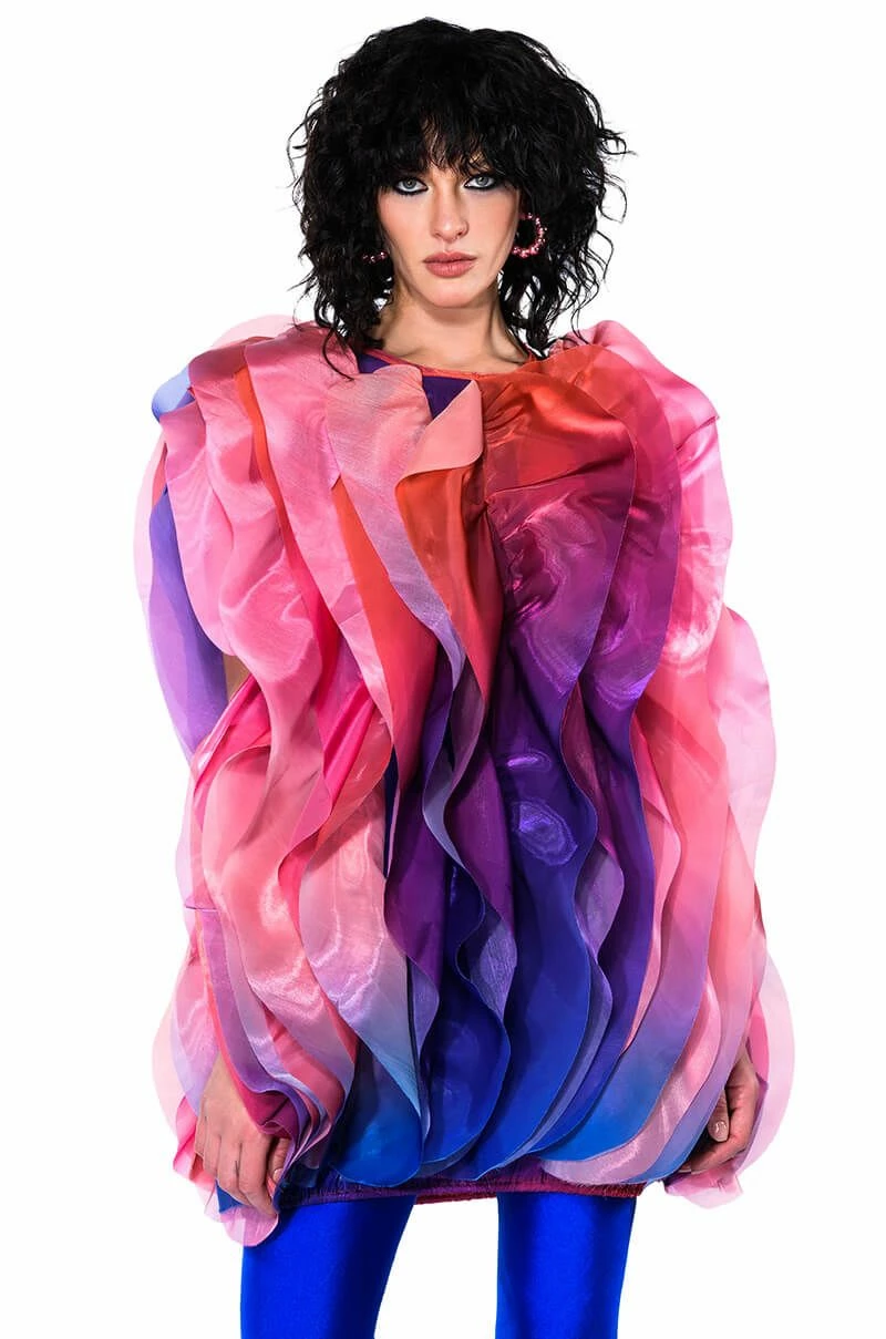 FLOAT LIKE A BUTTERFLY MINI FASHION DRESS - Image 9