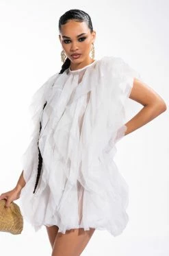 FLOAT LIKE A BUTTERFLY MINI FASHION DRESS