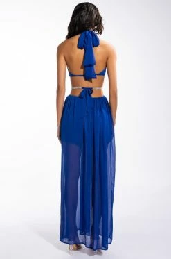 GET IN TO GROOVE MAXI DRESS -AKIRA Shop get in to groove maxi dress blue 4 4