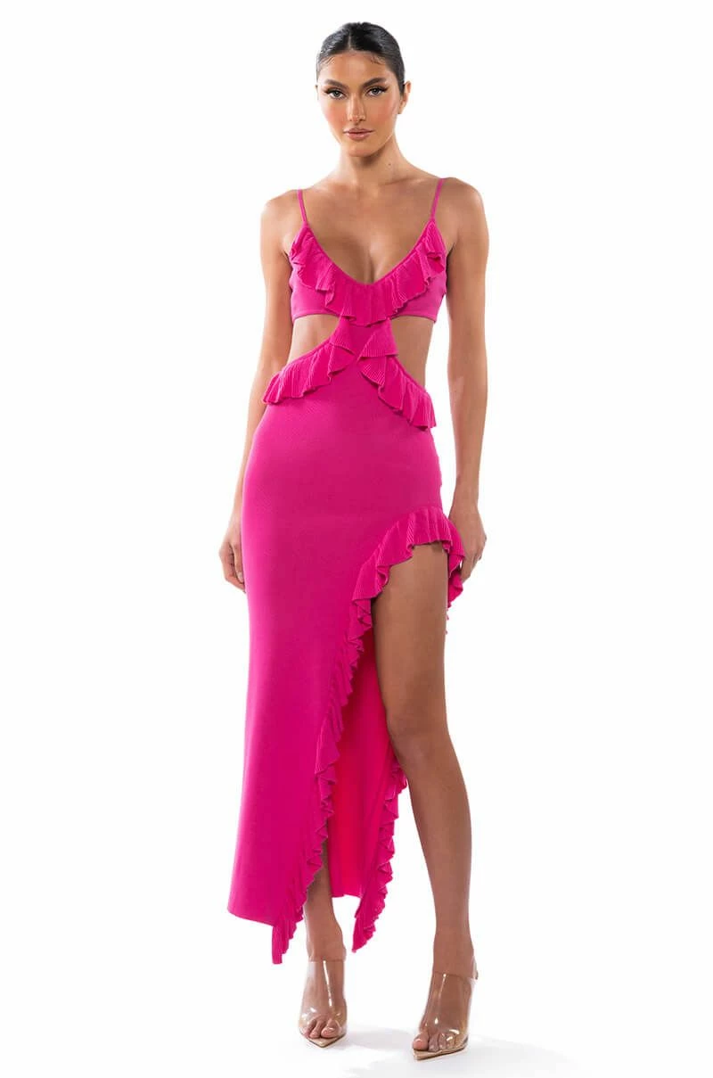 HAPPY SPIRITS RUFFLE KNIT MAXI DRESS 3 HAPPY SPIRITS RUFFLE KNIT MAXI DRESS