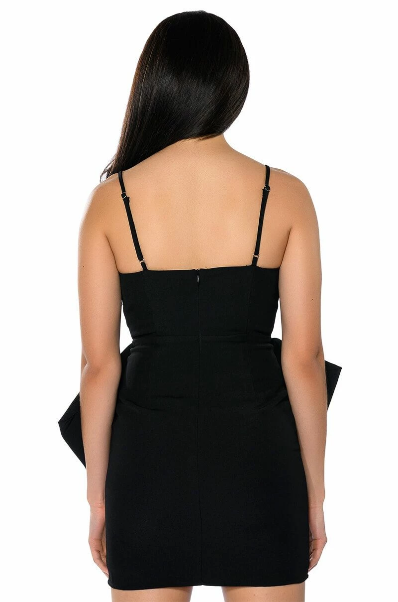 HEART OF GOLD BOW DETAIL SLEEVELESS MINI DRESS - Image 6