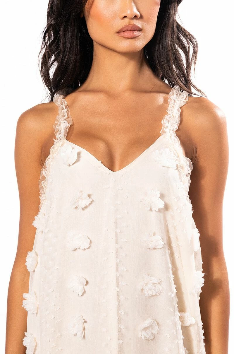 HIDDEN GARDEN FLORAL DETAIL MAXI DRESS - Image 5