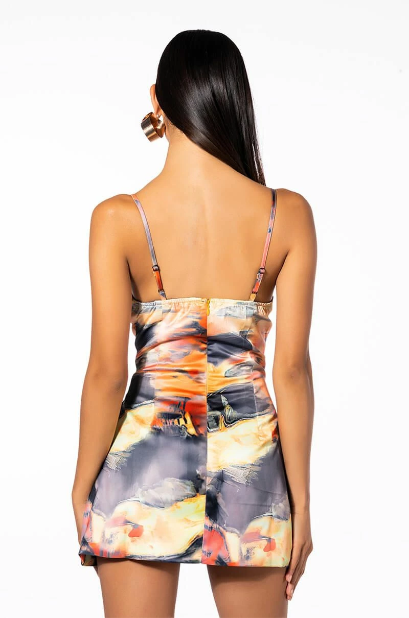 INTO YOU SLEEVELESS SATIN MINI DRESS - Image 5