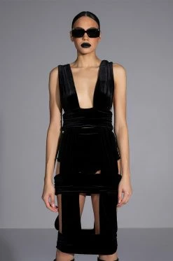 LEXI CUT OUT MIDI DRESS AND BOOTY SHORT SET