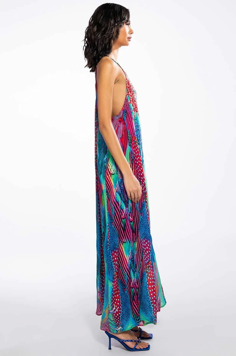 LIVE IT UP HALTER TOP MAXI DRESS - Image 3