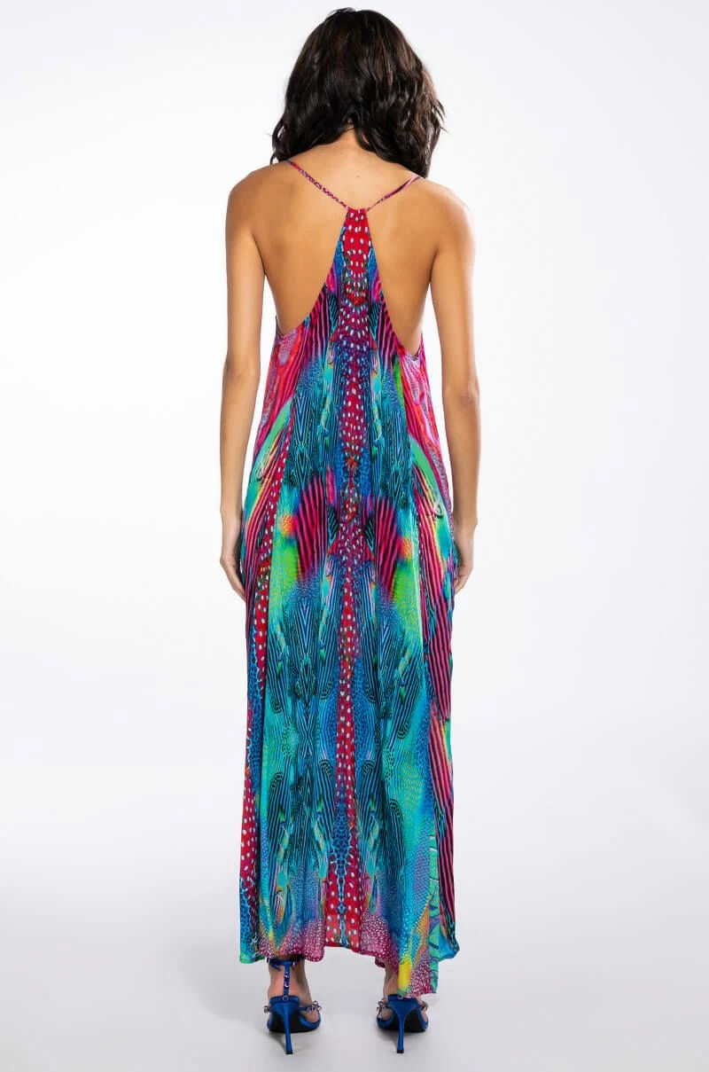 LIVE IT UP HALTER TOP MAXI DRESS - Image 4