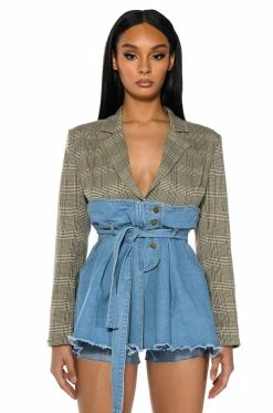 MINDING MINE TAILORED BLAZER MINI DRESS