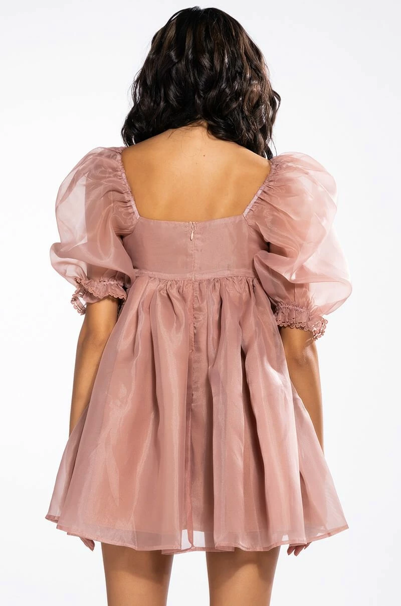 MISS HONEY SHORT SLEEVE BABYDOLL MINI DRESS - Image 5