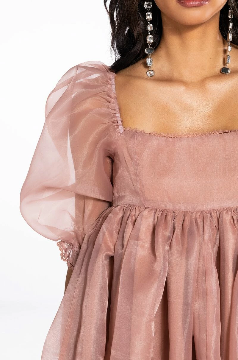 MISS HONEY SHORT SLEEVE BABYDOLL MINI DRESS - Image 6