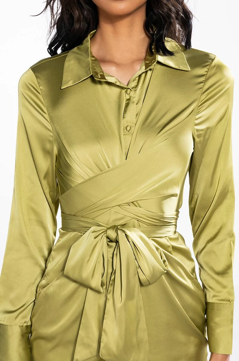 MOLLY TIE FRONT MINI DRESS - Image 6