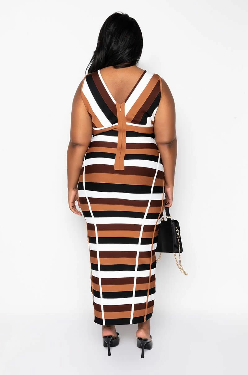 PLUS BETTER THAN THE HYPE BANDAGE MIDI DRESS - Image 4