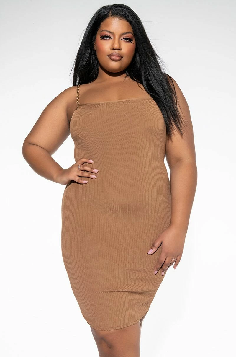 PLUS PERFECT EVERYDAY BANDAGE MINI DRESS