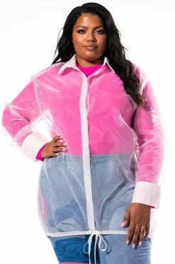 PLUS SHOWIN' OFF BUTTON UP TULLE DRESS