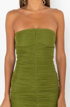 PRETTY GIRL TINGS BANDAGE RUCHED DRESS