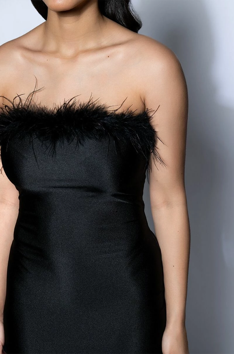 RAVEN FEATHER MINI DRESS - Image 6