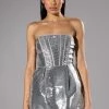 READY TO PARTY SEQUIN STRAPLESS MINI DRESS