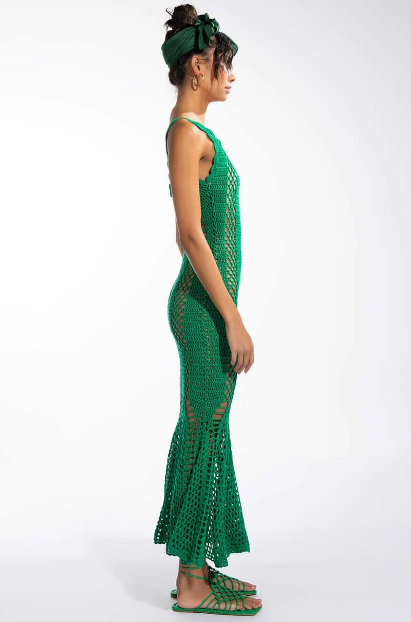 CAN'T HELP IT MAXI CROCHET DRESS - Image 5
