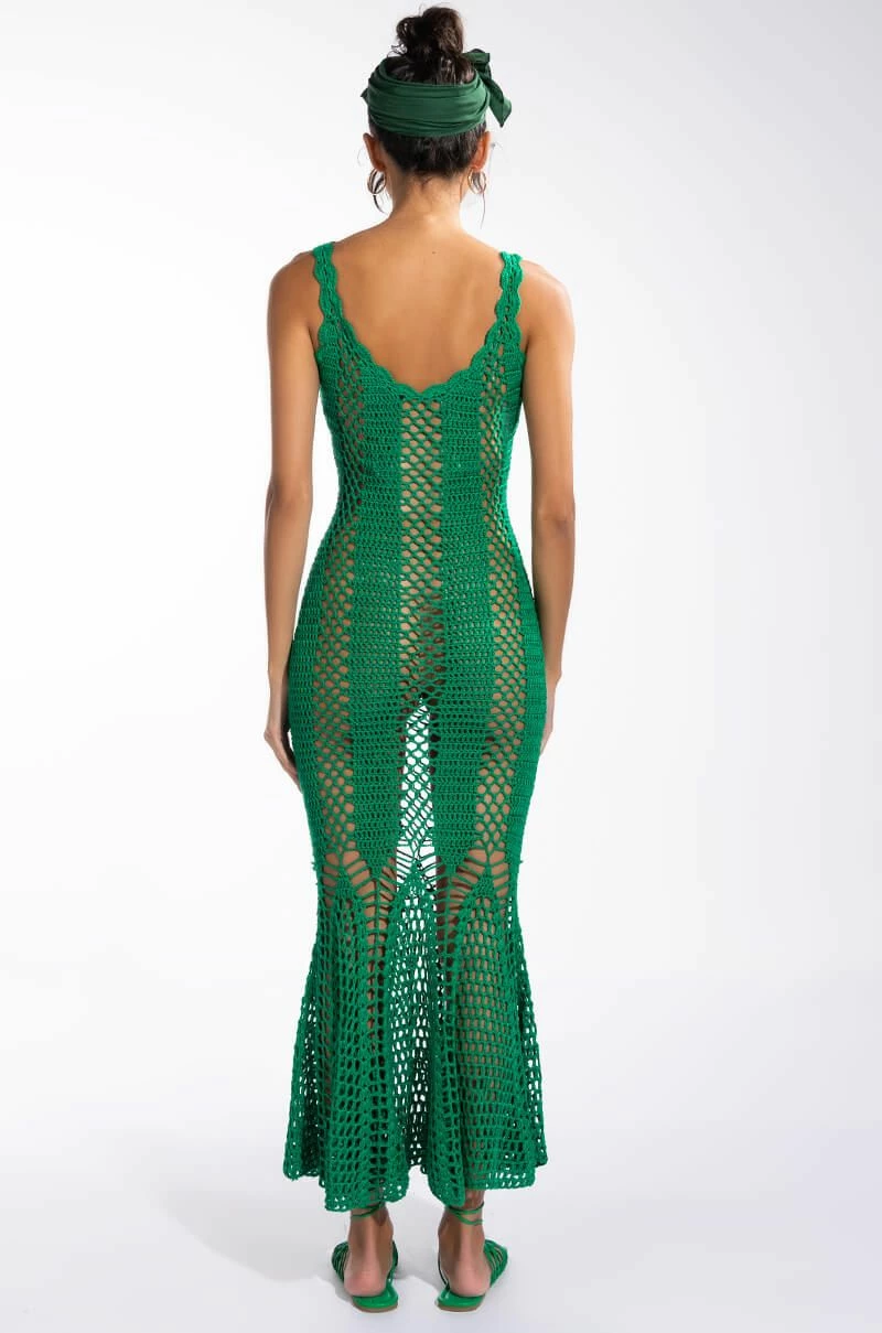 CAN'T HELP IT MAXI CROCHET DRESS - Image 6