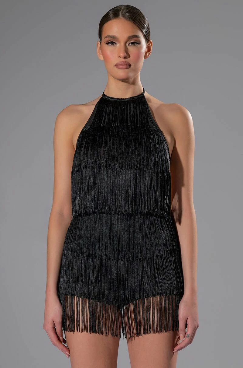 SHAKE SOMETHING FRINGE MINI ROMPER 3 SHAKE SOMETHING FRINGE MINI ROMPER
