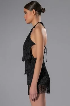SHAKE SOMETHING FRINGE MINI ROMPER 13 SHAKE SOMETHING FRINGE MINI ROMPER -AKIRA Shop shake something fringe mini romper black 5 5