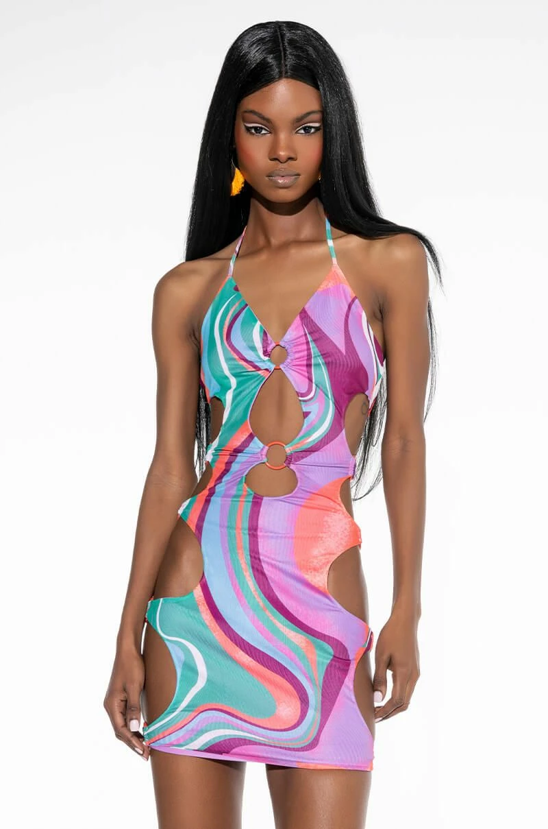 SHE AIN'T ME MINI DRESS WITH CUT OUTS 3 SHE AIN'T ME MINI DRESS WITH CUT OUTS