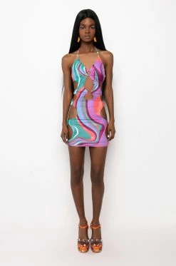 SHE AIN'T ME MINI DRESS WITH CUT OUTS 15 SHE AIN'T ME MINI DRESS WITH CUT OUTS -AKIRA Shop she aint me mini dress with cut outs pink multi 7 7 c1
