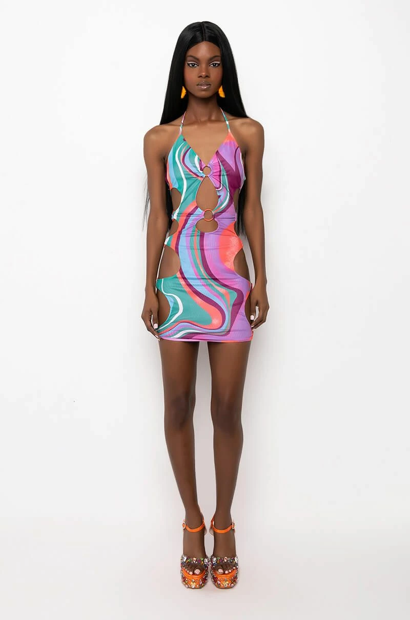 SHE AIN'T ME MINI DRESS WITH CUT OUTS 9 SHE AIN'T ME MINI DRESS WITH CUT OUTS - Image 7